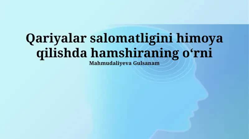 Keksalarni Salomatligini Himoya Qilishda Hamshiraning Rolini Tashkil Etgan Asosiy Vazifalar
