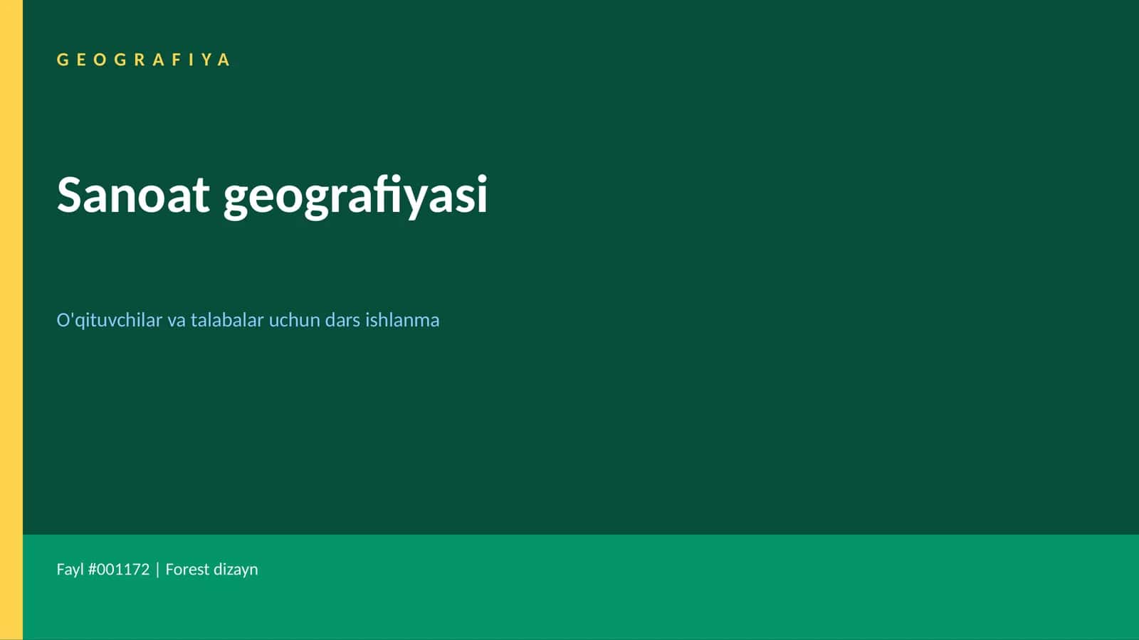 Transport geografiyasi dars ishlanma