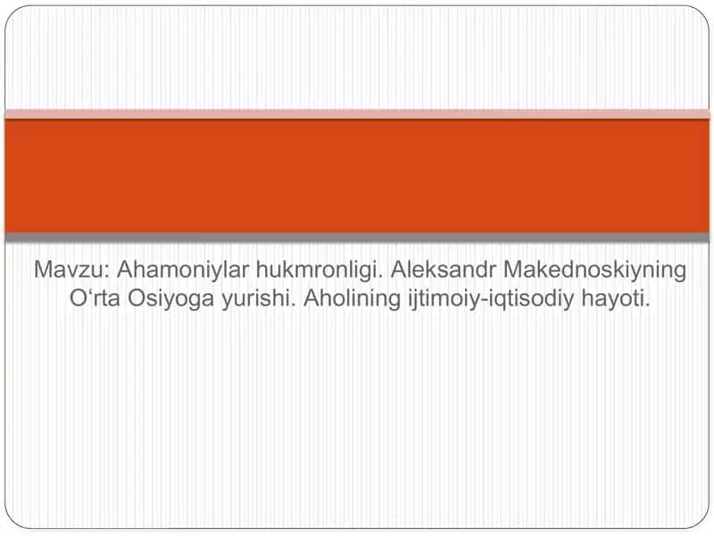 Ahamoniylar hukmronligi