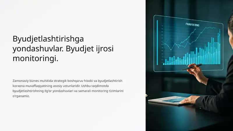 Byudjetlashtirishga yondashuvlar. Byudjet ijrosi monitoringi.