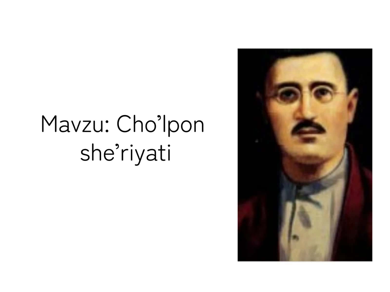 Cho’lpon  she’riyati