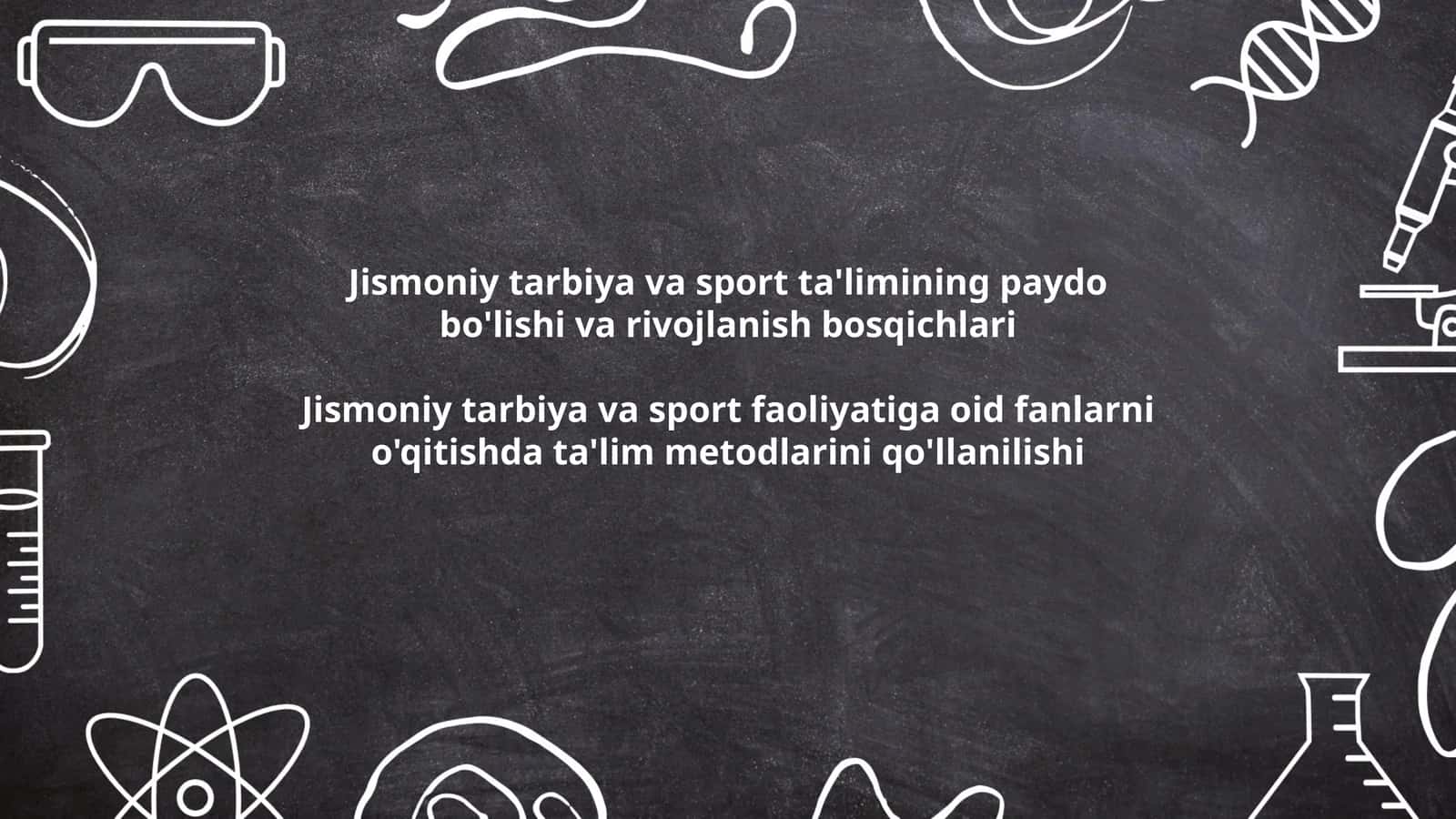 Jismoniy tarbiya va sport ta'lim bosqichlari