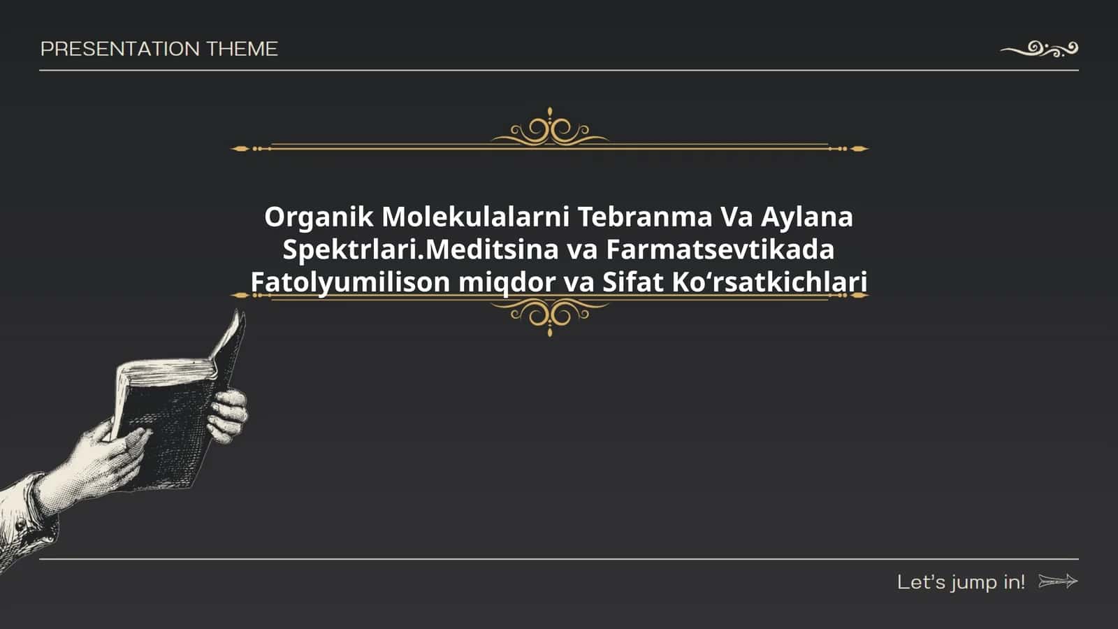 Organik Molekulalarni Tebranma Va Aylana Spektrlari