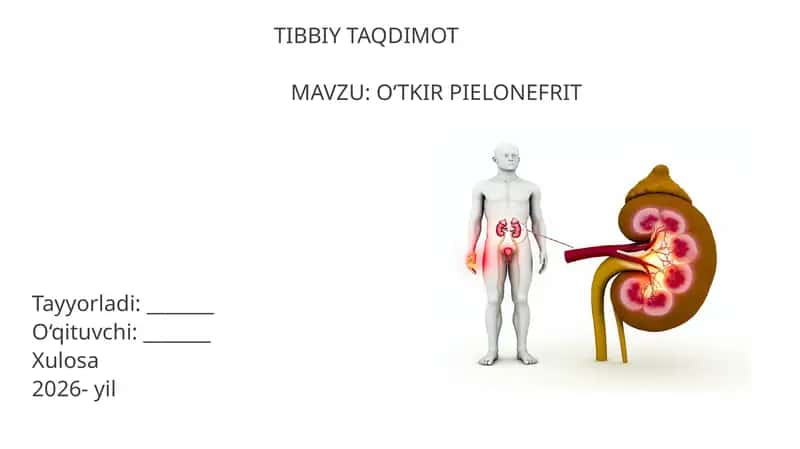 O‘TKIR PIELONEFRIT