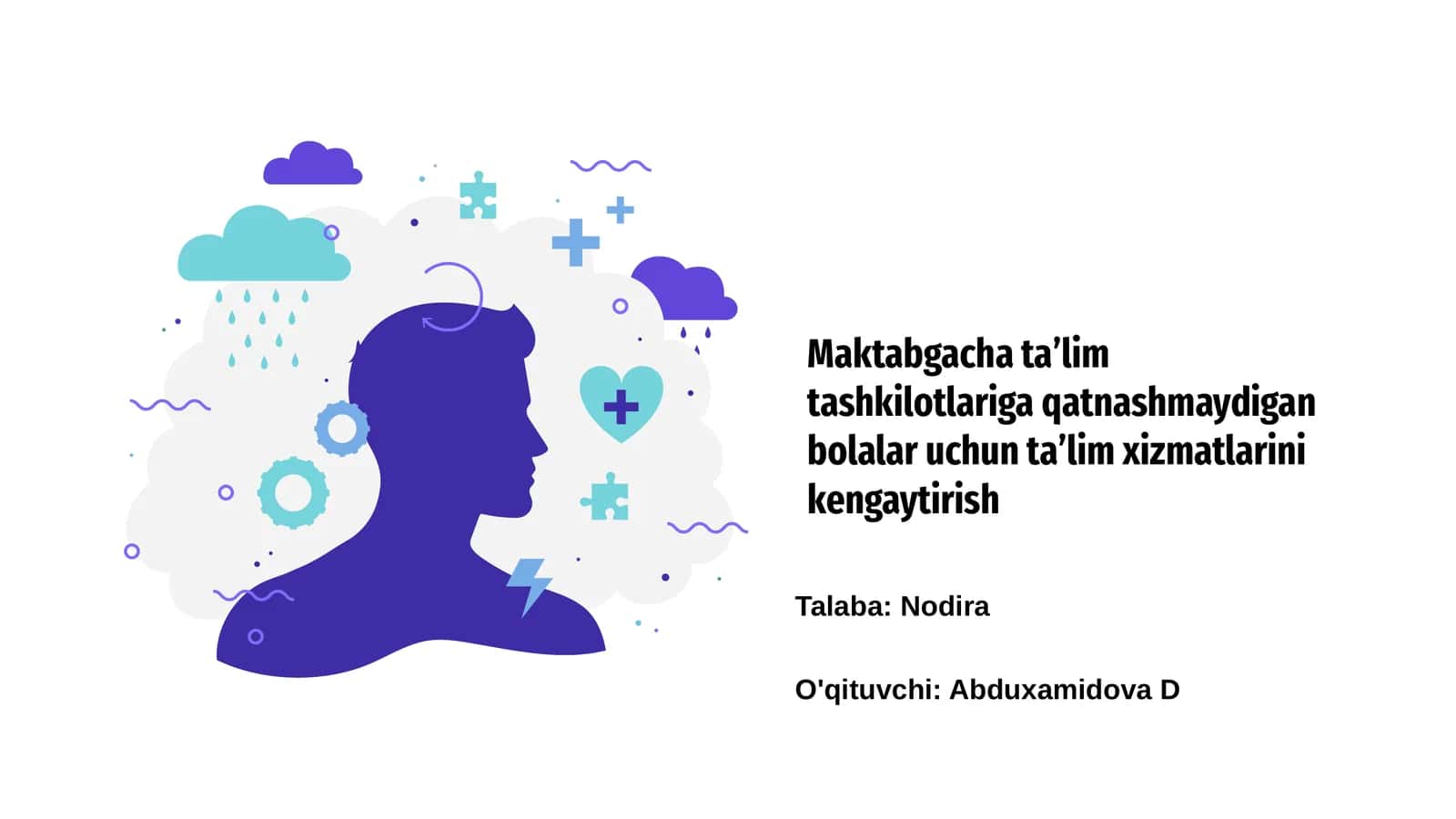 Maktabgacha ta'lim tashkilotlariga qatnashmaydigan bolalar uchun ta'lim xizmatlarini kengaytirish