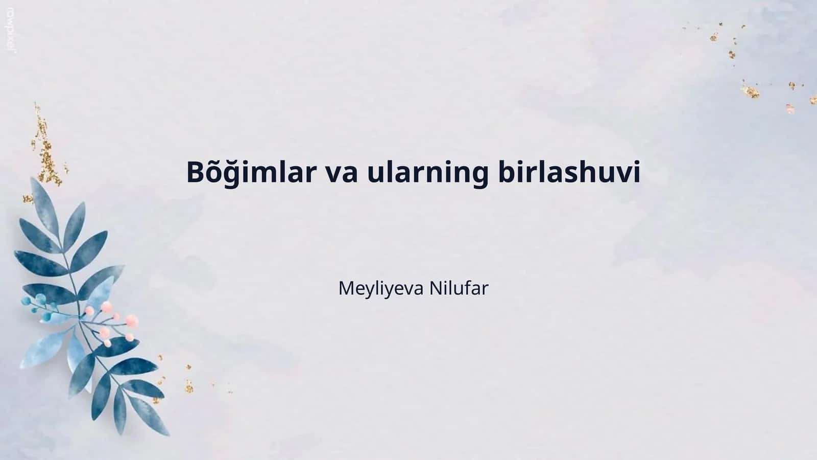 Bõğimlar va ularning birlashuvi
