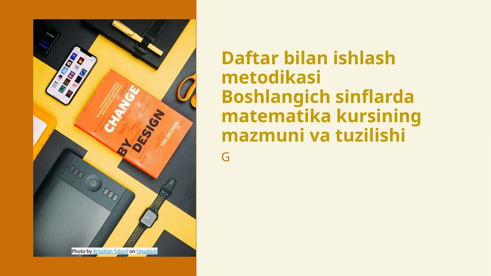 Boshlangich sinflarda matematika kursining mazmuni va tuzilishi