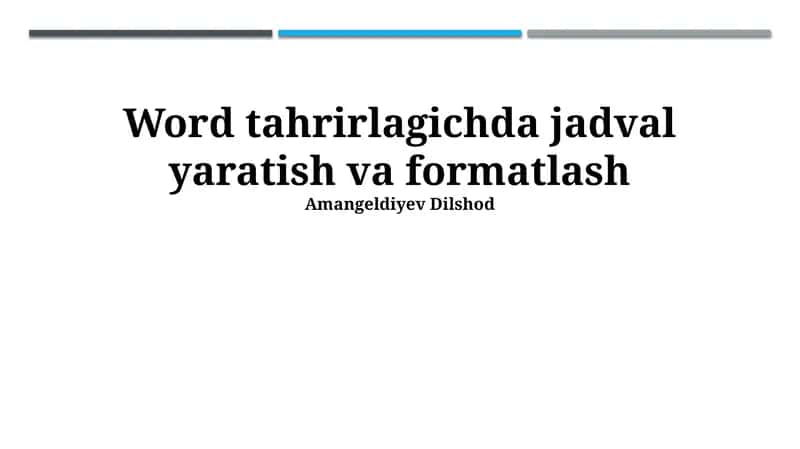Word tahrirlagich