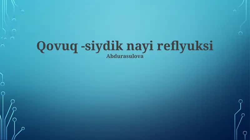 Siydik pufagi-siydik yo'li reflüksi