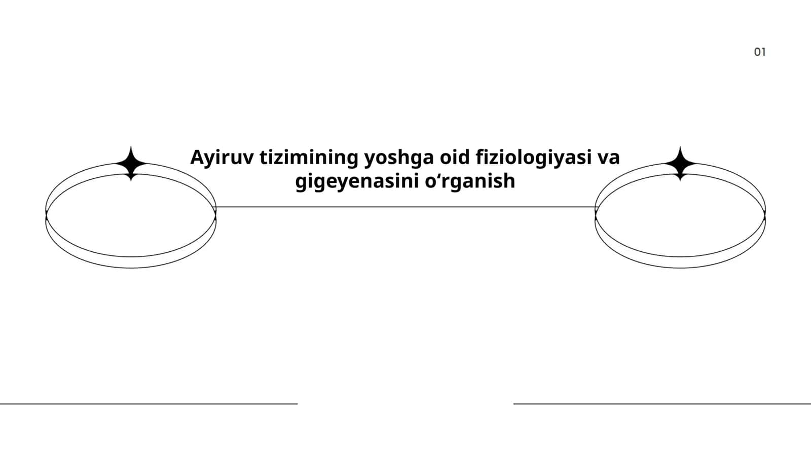 Ayiruv tizimining yoshga oid fiziologiyasi va gigeyenasini oʻrganish