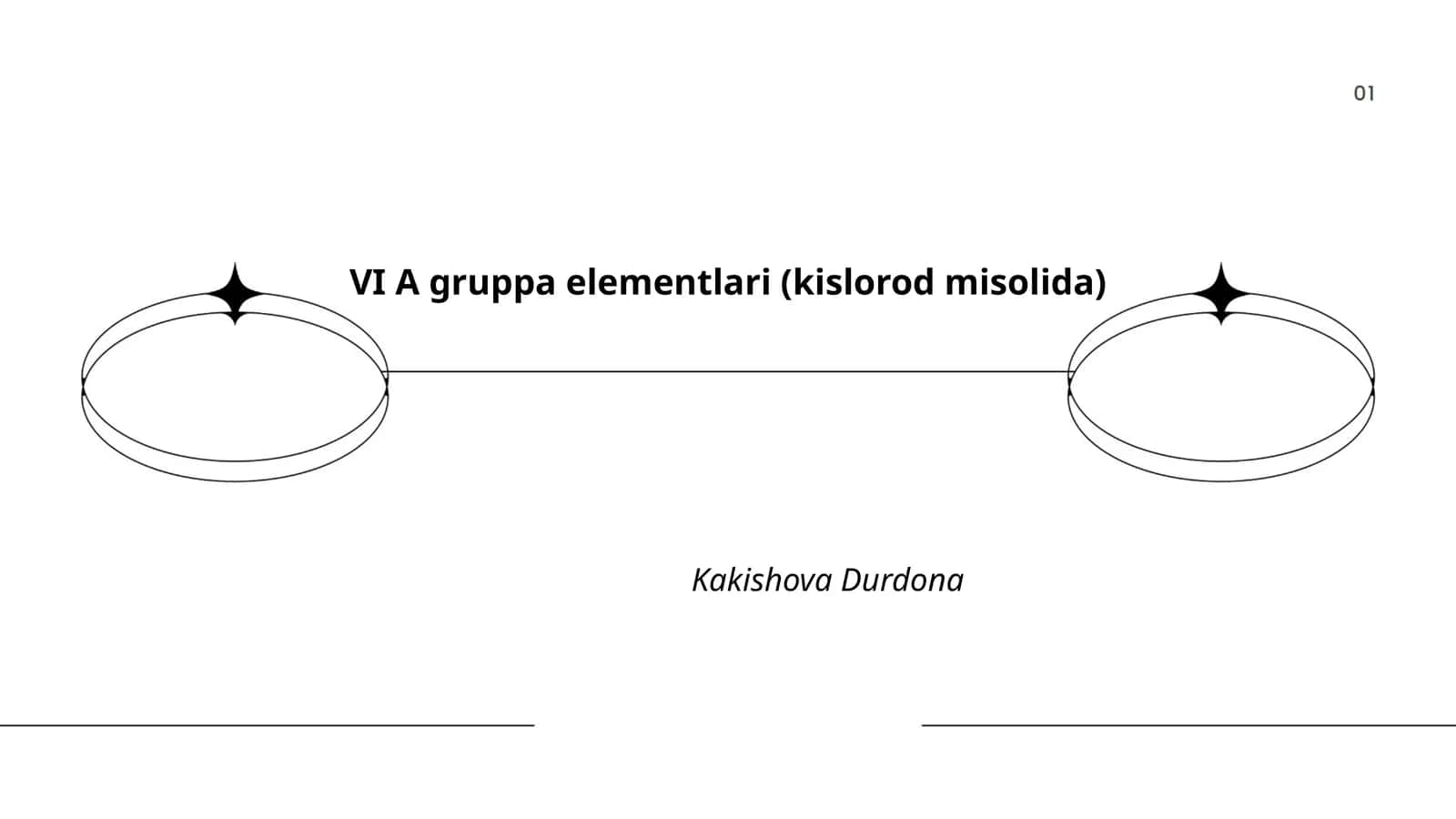 VI A gruppa elementlari (kislorod misolida)