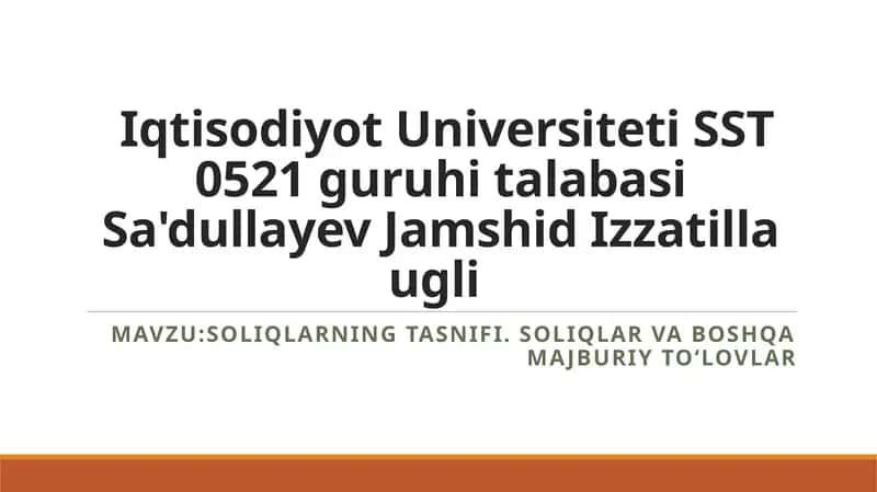 Soliqlar