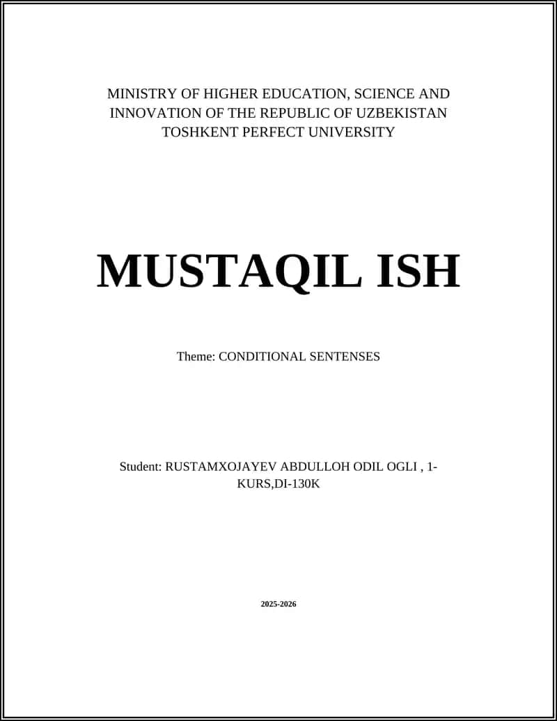 MUSTAQIL ISH