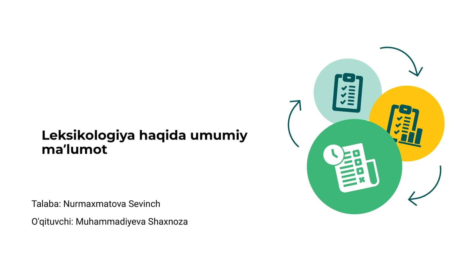 Leksikologiya haqida umumiy maʼlumot
