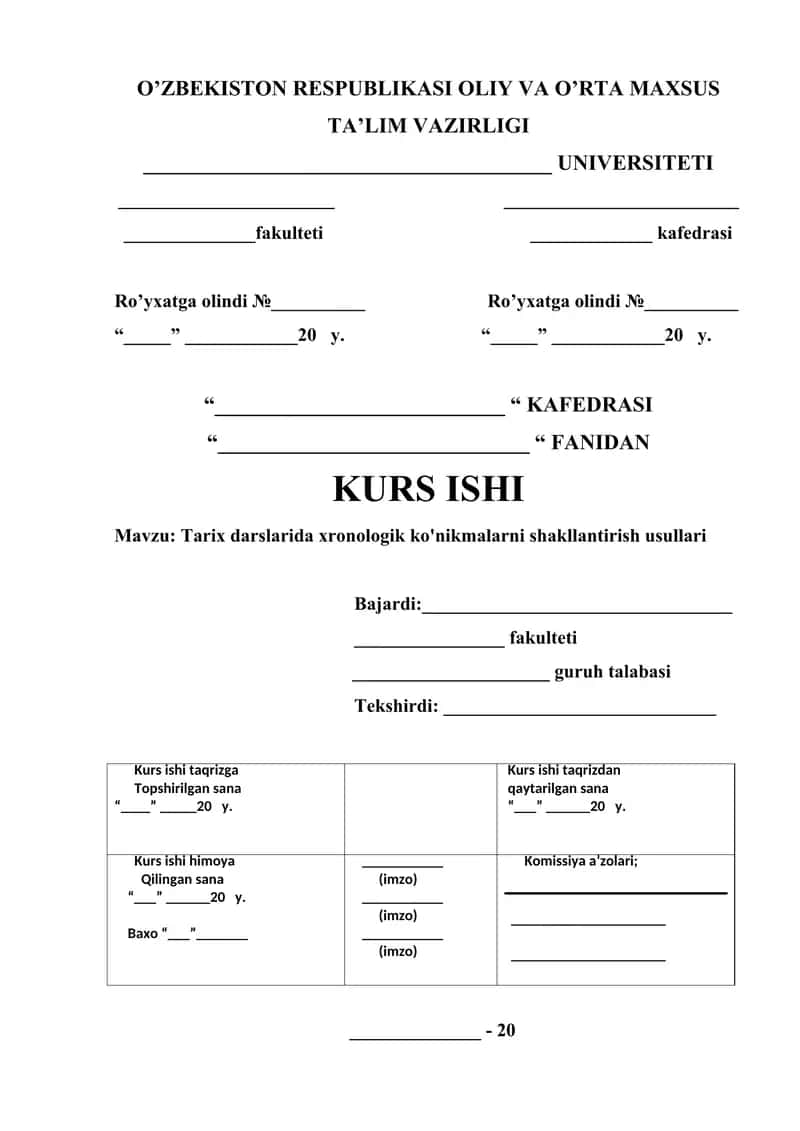 Tarix darslarida xronologik ko'nikmalarni shakllantirish usullari