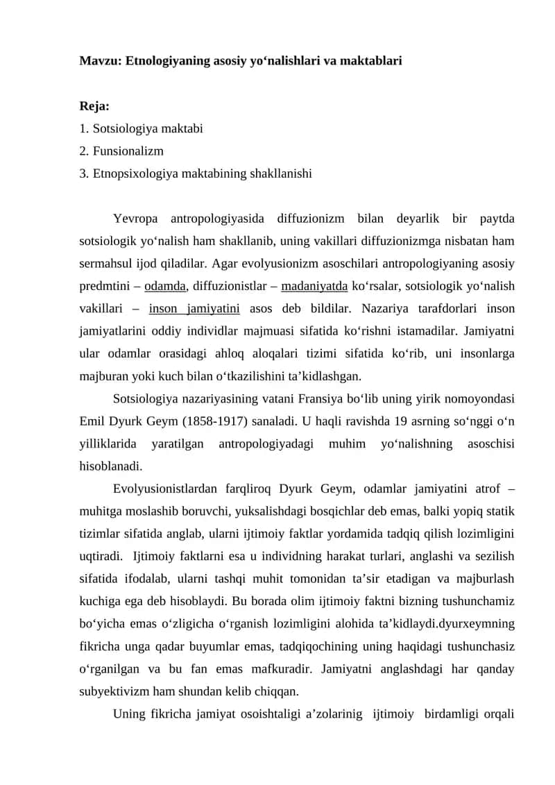 Etnologiya