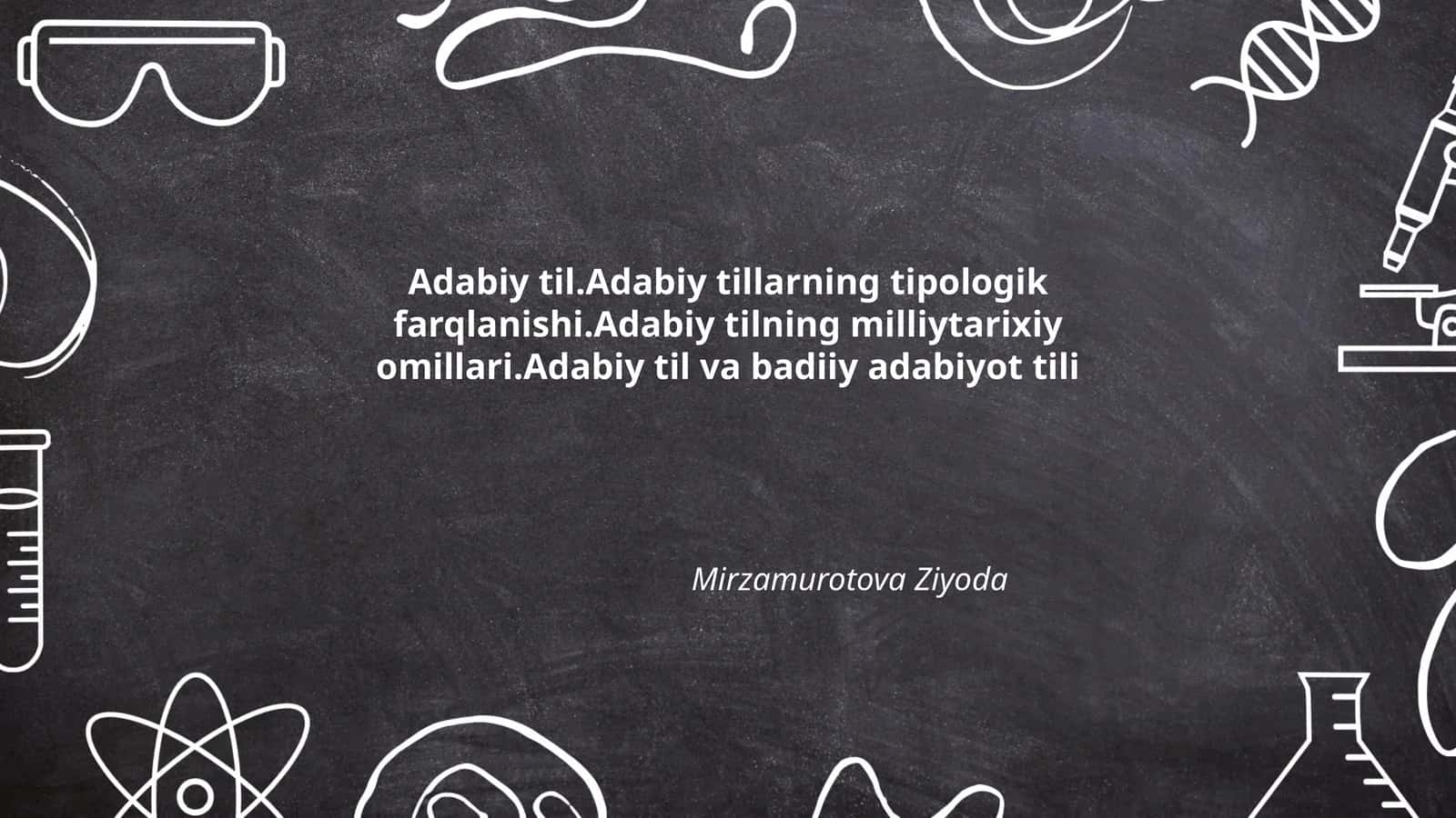 Adabiy til