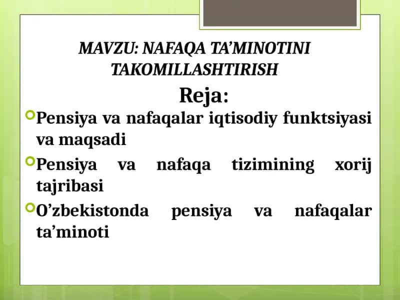 Pensiya va nafaqa jismoniy tarbiyasi