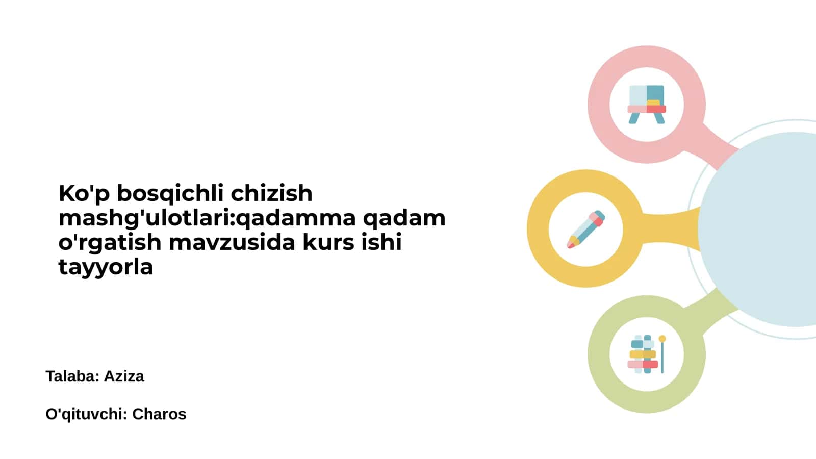 Ko'p bosqichli chizish mashg'ulotlari