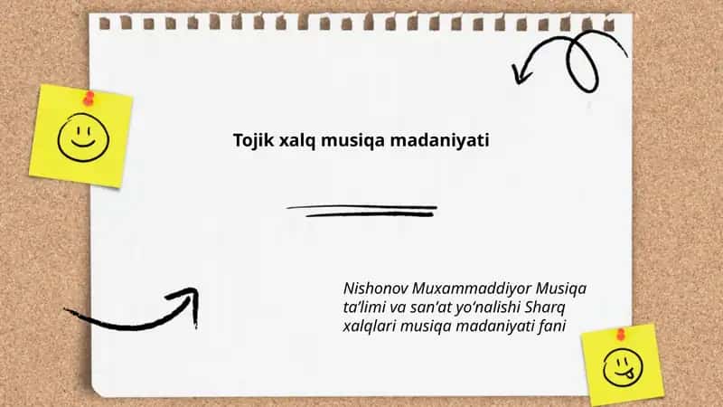 Tojik xalq musiqa madaniyati