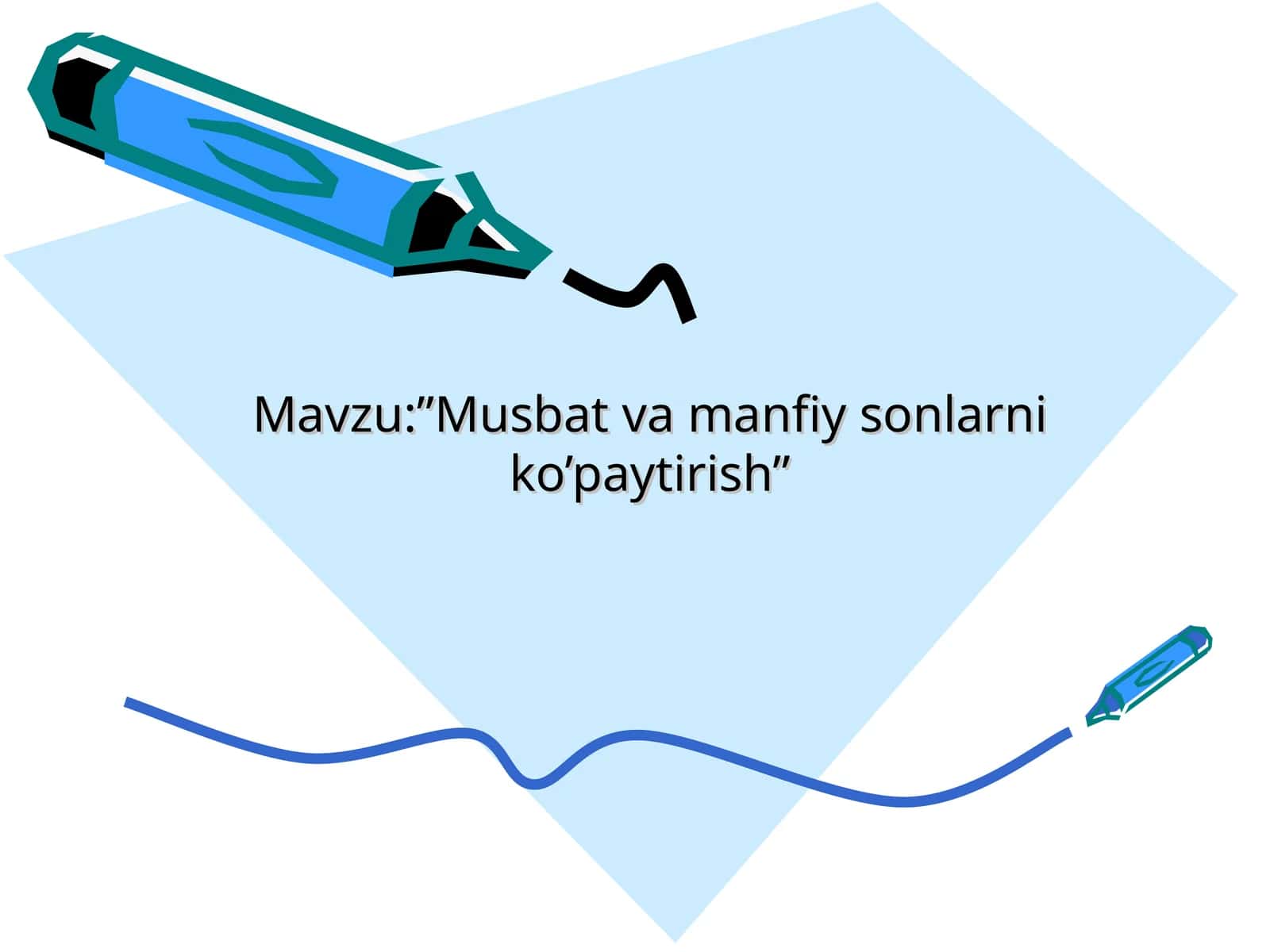 Musbat va manfiy sonlar