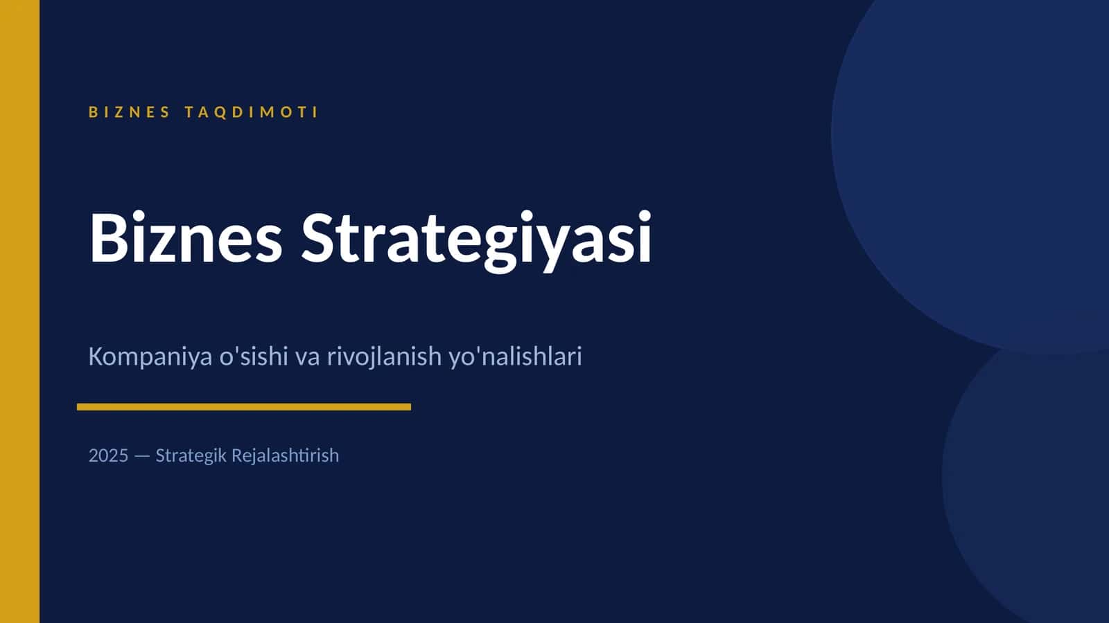 BIZNES TAQDIMOTI