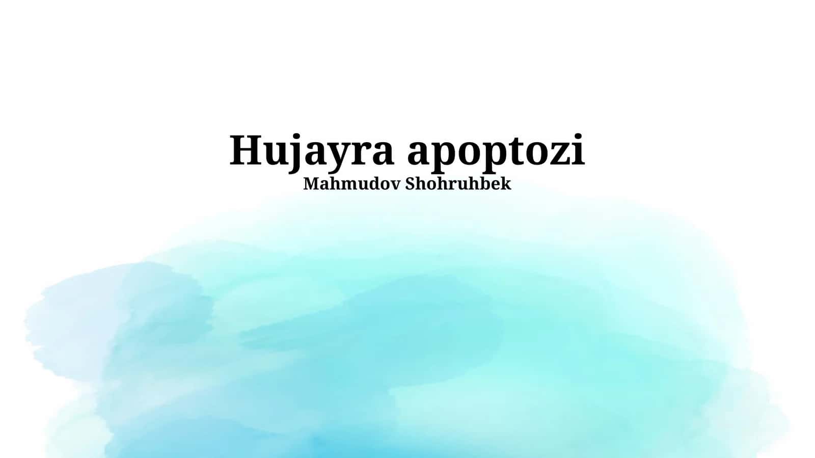 Hujayra apoptozi