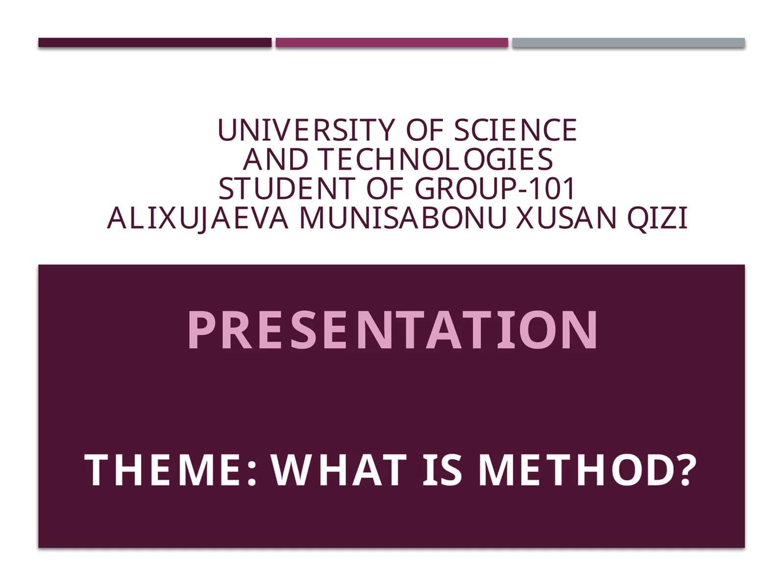 Methods