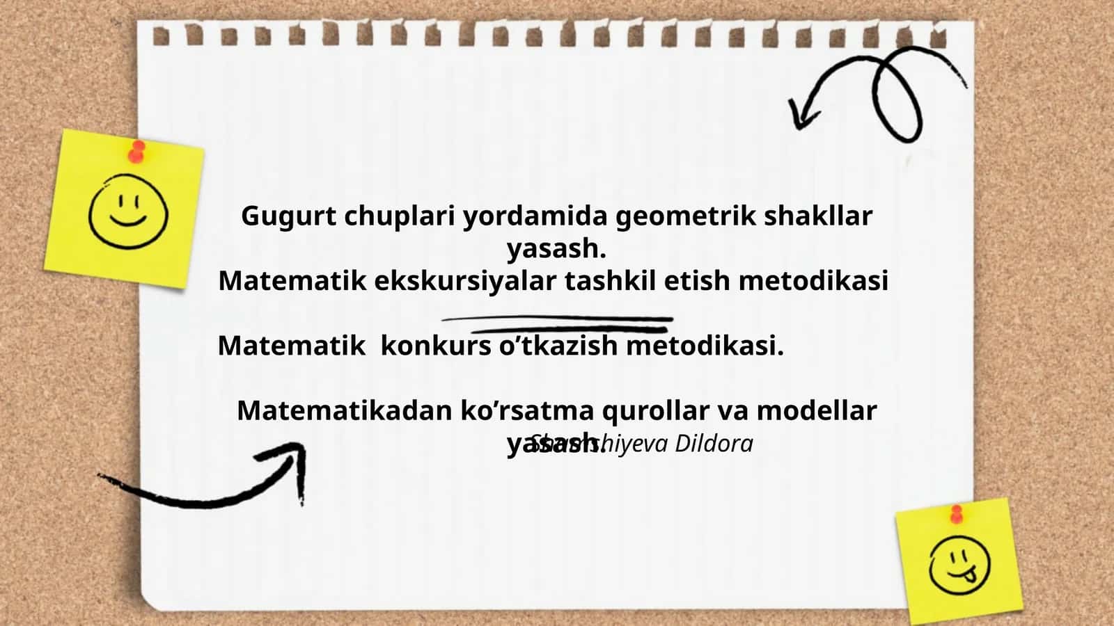 Matematikdan ko’rsatma qurollar va modellar yasash
