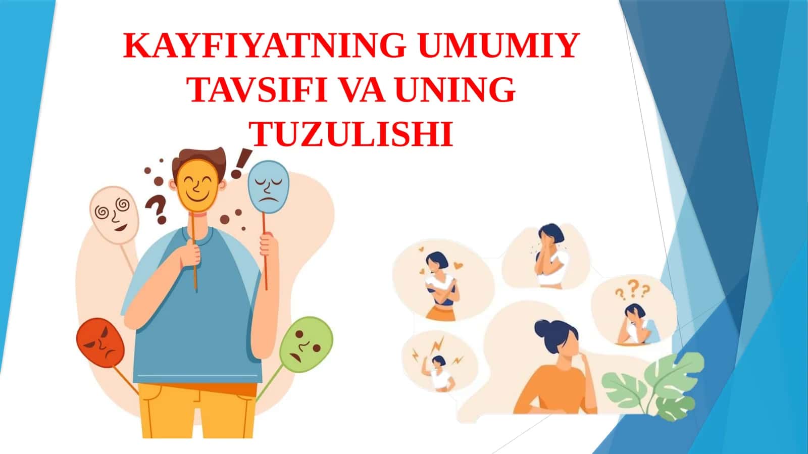 Kayfiyatning umumiy tavsifi va uning tuzulish