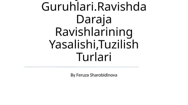 Ravishning Ta'Rifi