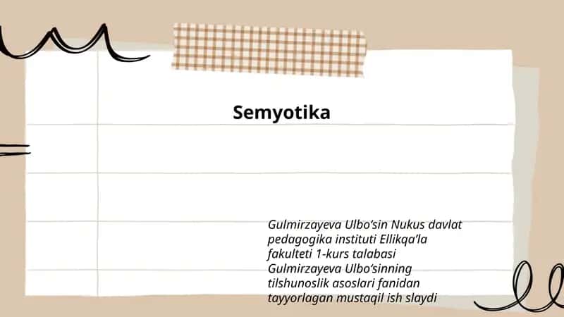 Semyotika
