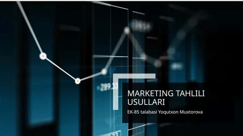 Marketing tahlili usullari