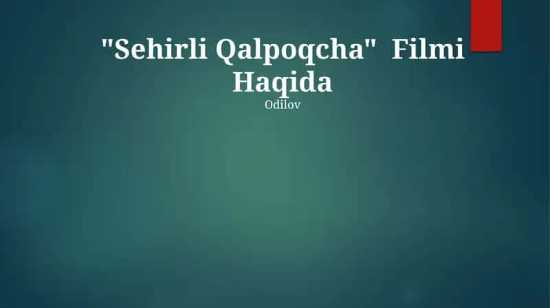 Sehirli Qalpoqcha