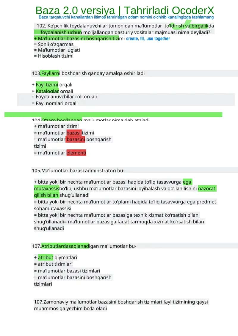 Ma'lumotlar bazasi tizimi