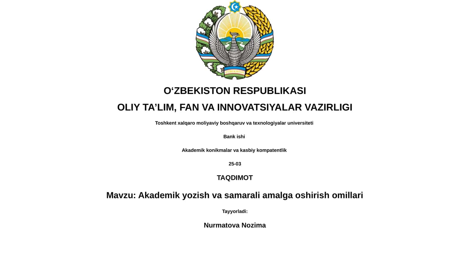 Akademik yozuvning asosiy omillari