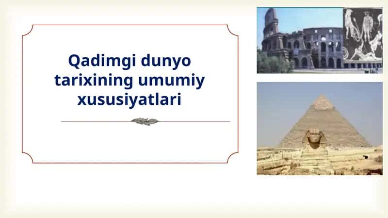 Qadimgi dunyo tarixi