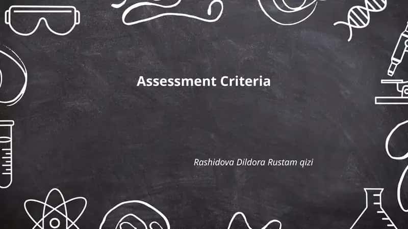 Assessment Criteria