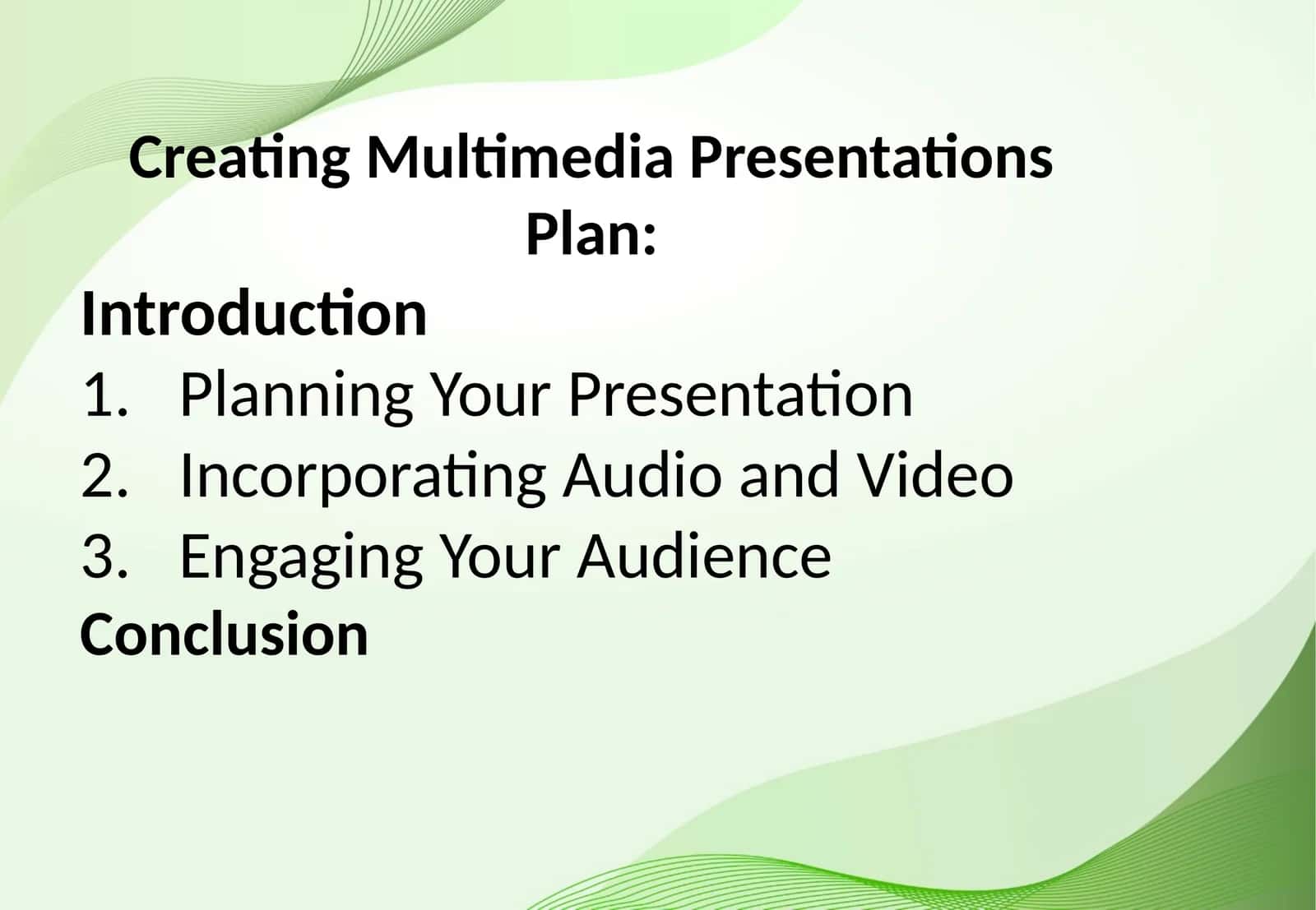 Creating MultimediaPresentations