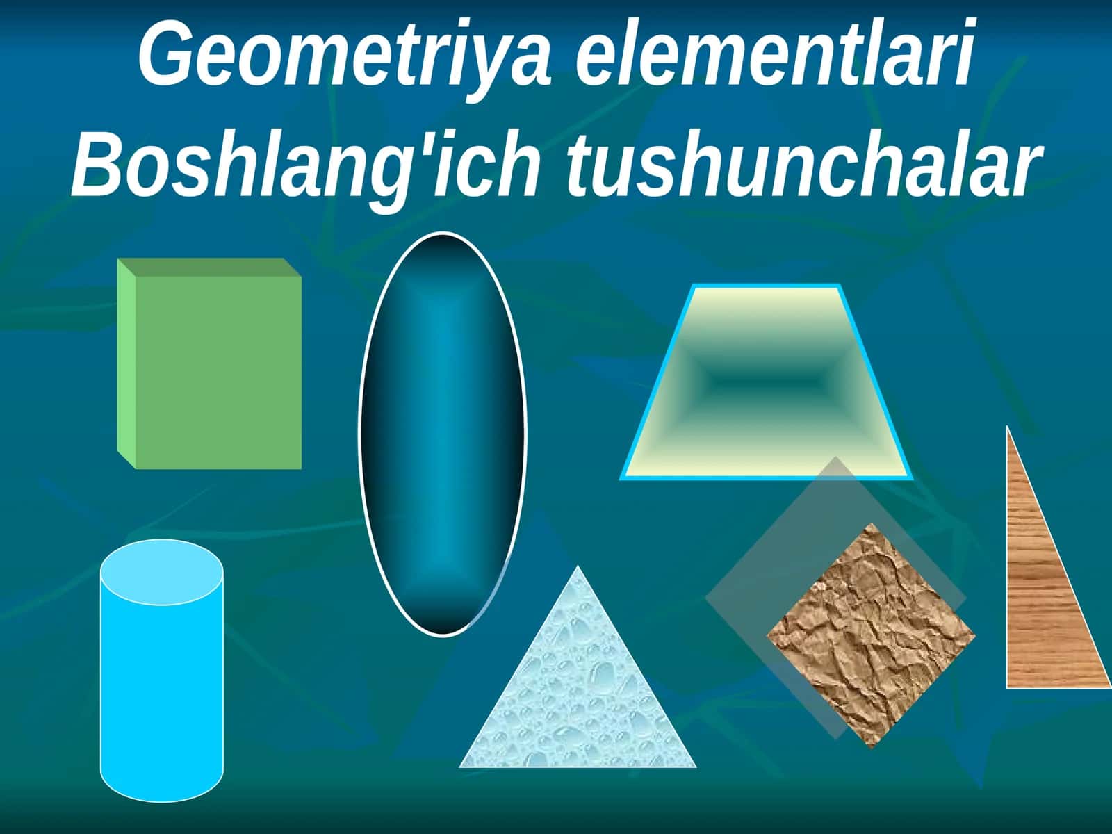 Geometriya elementlari Boshlang'ich tushunchalar
