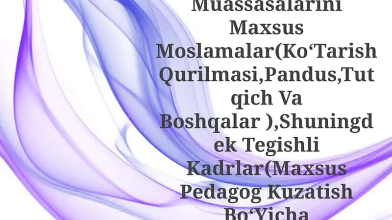 Maxsus ta'lim ehtiyoqlari