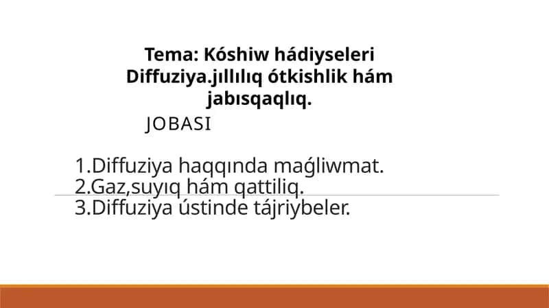 Diffuziya