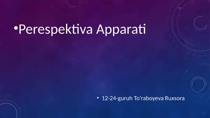 Perspektiva Apparati