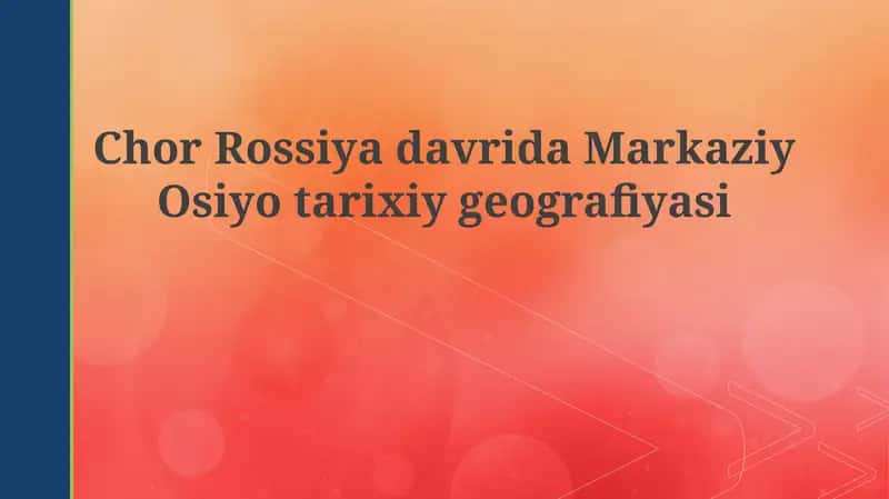 Markaziy Osiyotarixiygeografiyasi