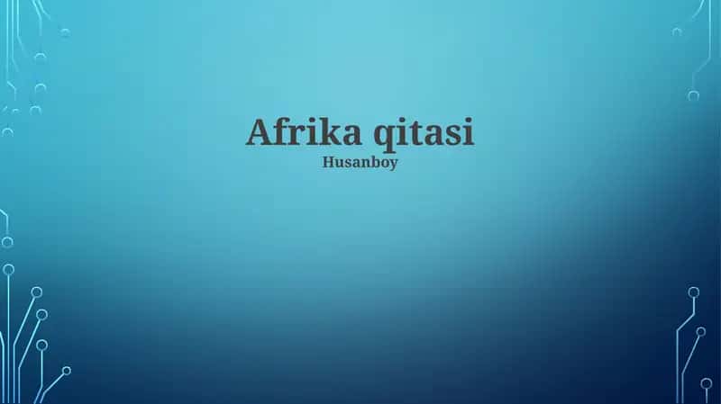 Afrika qitasi