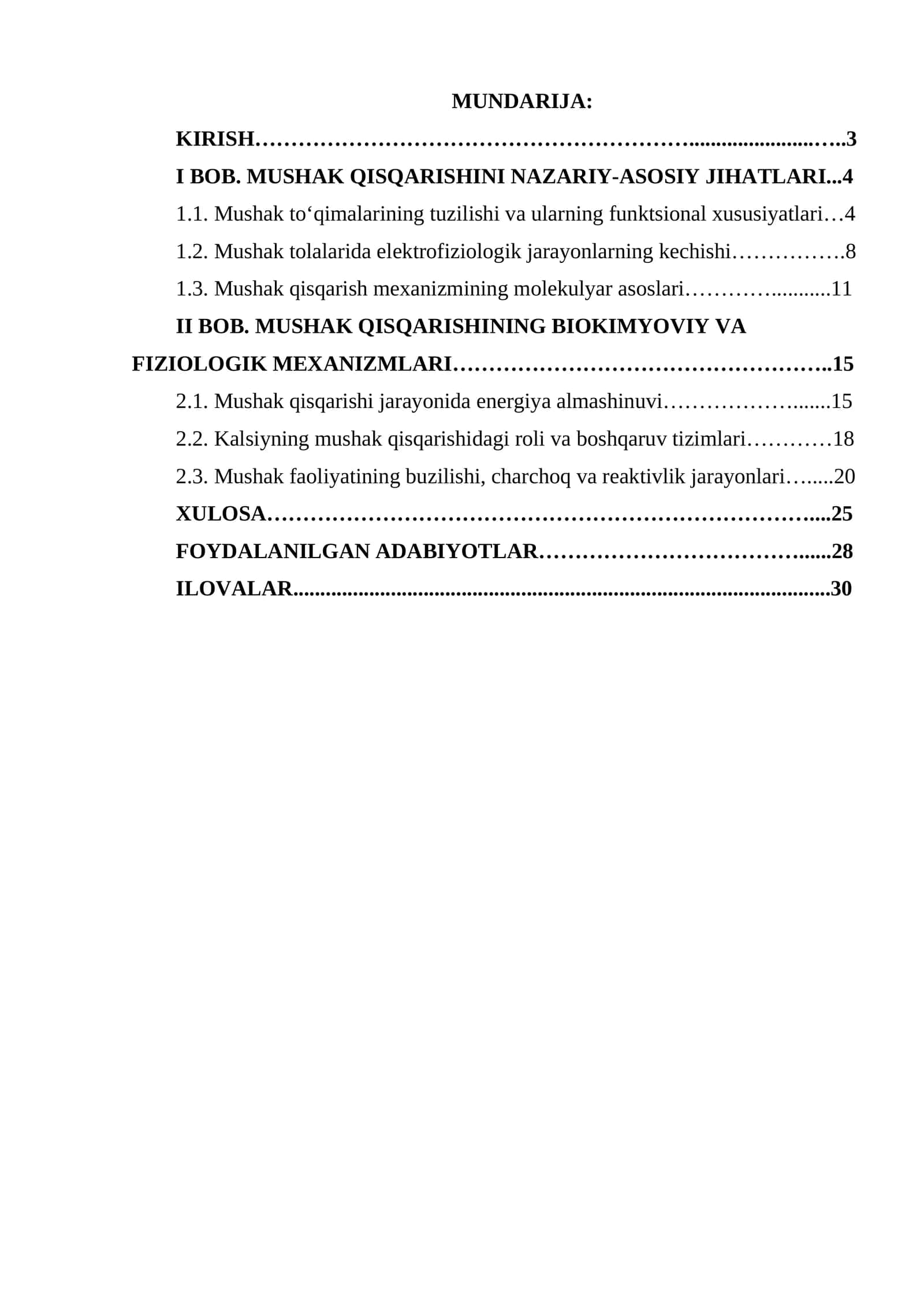 Kurs ishining dolzarbligi