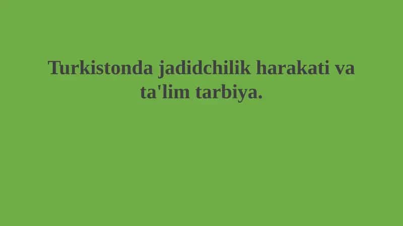 Jadidchilik harakati