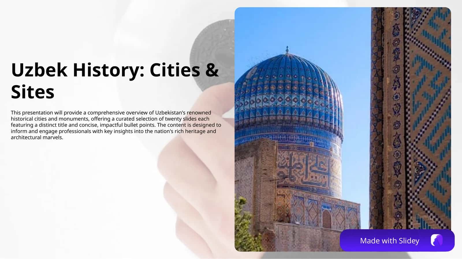 “Famous Historical Cities and Monuments of Uzbekistan”