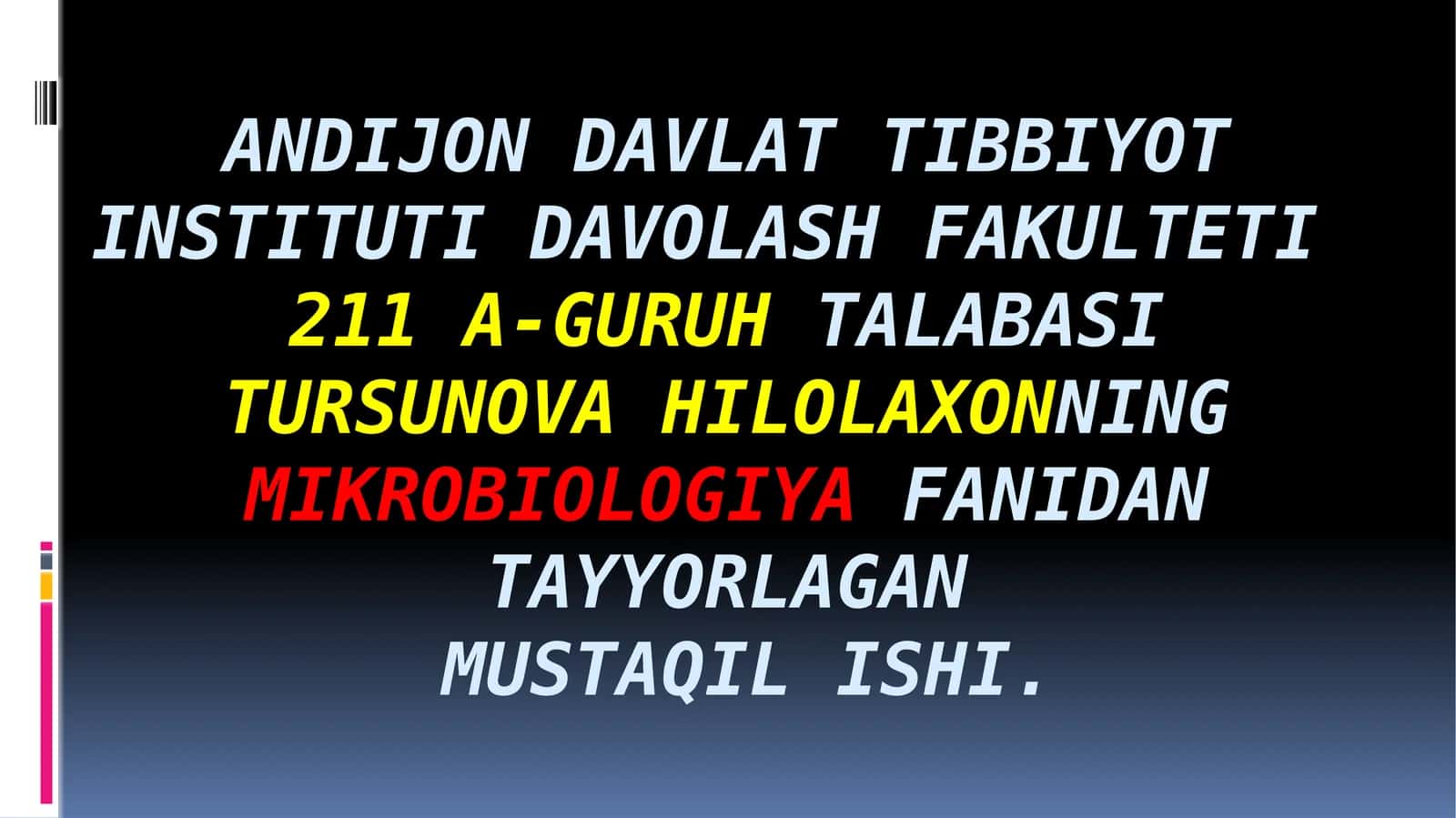 Mikroorganizmlar fiziologiyasi