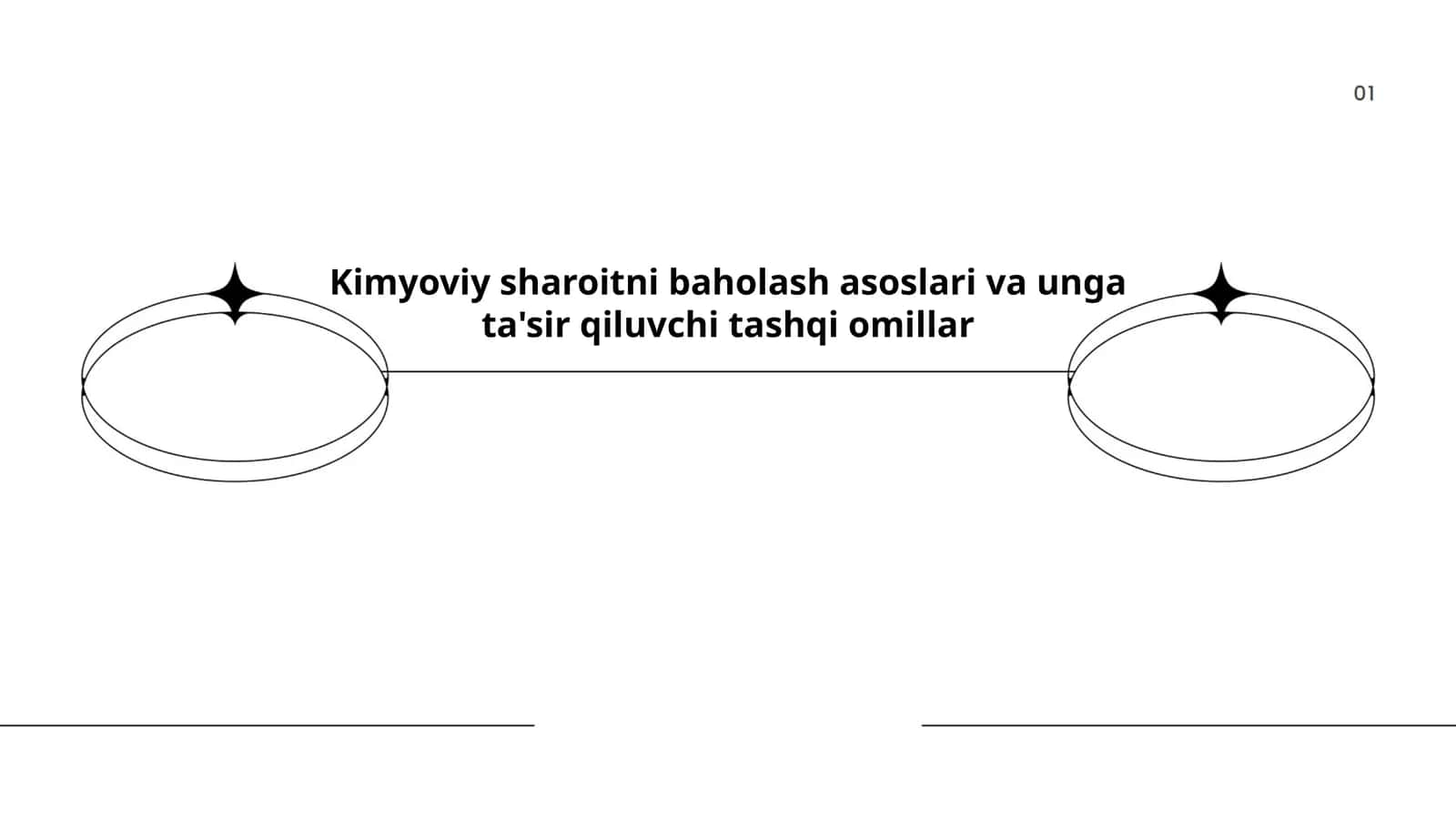Kimyoviy sharoitni baholash asoslari va unga ta'sir qiluvchi tashqi omillar